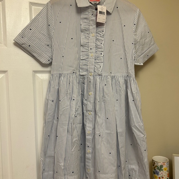 Kate Spade Blue and White Striped Women’s Dress - Picture 1 of 5